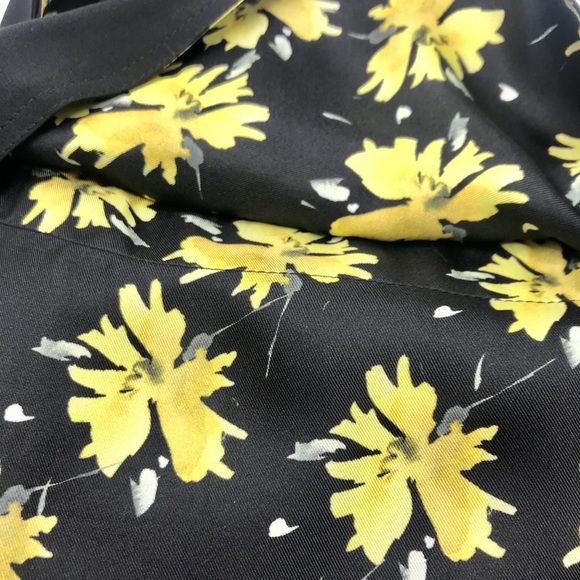 Derek Lam black Floral midi Dress size 4 - Picture 4 of 10